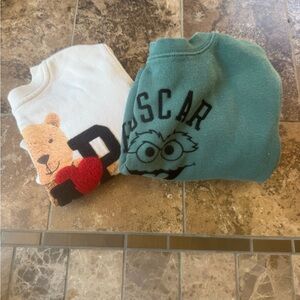 GAP Kids Shirts - Cream and Green